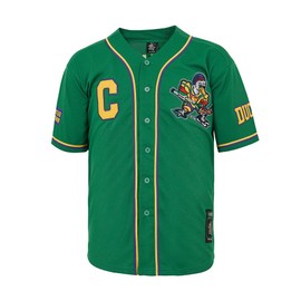 D-5 Mighty Ducks Baseball Jersey #96 Conway #99 Banks Jersey,Movie Baseball Jersey for Men(96 Green,Medium)