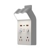 Smart Remote Control Night Light Socket,2AC+3USB Fast Charging,Wall Outlet Night