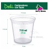 Berry Bloom 24 Envases para Alimentos Transparentes Reutilizables Deli: Tapas
