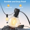 240FT Solar String Lights Outdoor Waterproof with Remote, G40 Solar