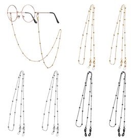 Hpmjz 6Pcs Glasses Strap Beaded Eyeglass Chains Women Eyewear Retainer Chain Eye Glass Holders Necklaces String Sunglasses Strap Holders around Neck for Women Stylish Colorful