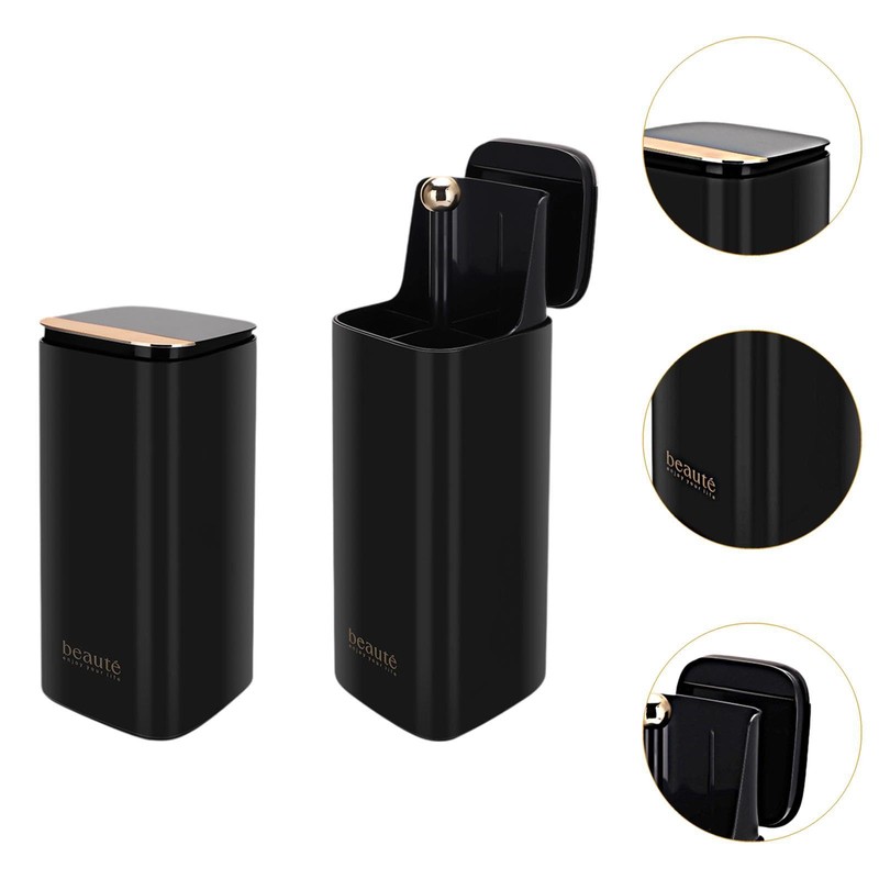 Perfeclan Stationery Brush Container Automatic Makeup Brush Holder Travel Multipurpose