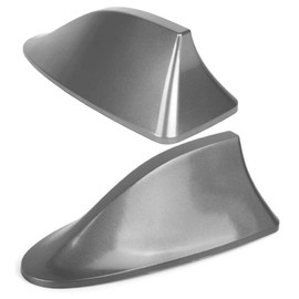 A29CS Universal Shark Antenna for Cars - Shark Fin AM/FM Radio Roof Antenna with Amplifier, Grey, Compatible with Various Vehicle Models