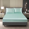 Counfeisly King Size Satin Fitted Sheet, Silky and Breathable Luxury
