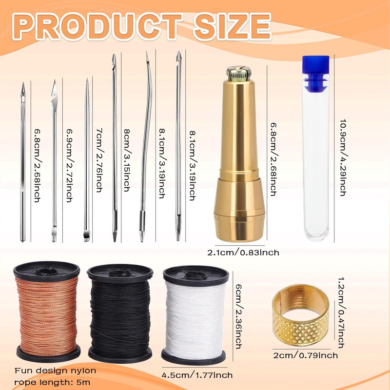 Leather Sewing Kit Professional - Sewing Kit for Leather and