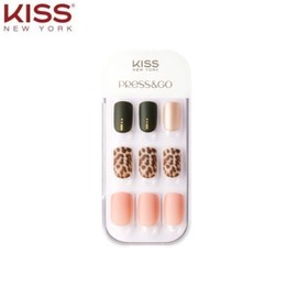 KISS NEW YORK Press&Go My Season Air Fit Gel Nail Tip 1ea [Autumn Mood], Type:Golden Brooch