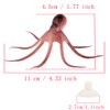COMOK Lifelike Silicone Artificial Moving Floating Octopus Ornament with Suction