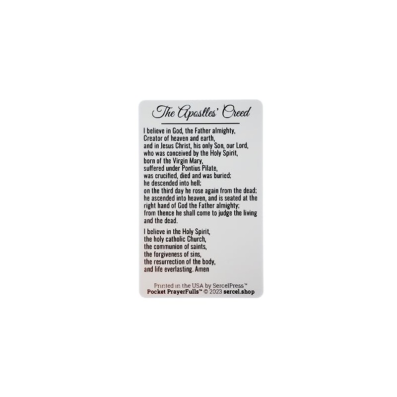 SercelPress: The Apostles' Creed: Pocket PrayerFulls: Durable Wallet Prayer Card: