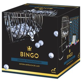 Novelty Bingo, Juego de Mesa Esfera Metalica de Lujo