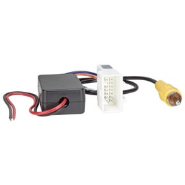 tomzz Audio 7255-002 Adapter Original Rear View Camera 16-Pin to Retrofit Radio Compatible with Toyota Camry Fortuner Hilux Innova Prado 16 Pin