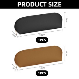 2 Pieces of Leather Pencil Cases, Office and Study Supplies, Study Stationery, Fashionable and Simple Pencil Cases, Stationery Storage Bags