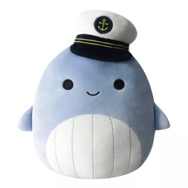 Squishmallows 8 Inch Blue Whale Samir Squishmallow Plush Toy Ultra Soft Collectible