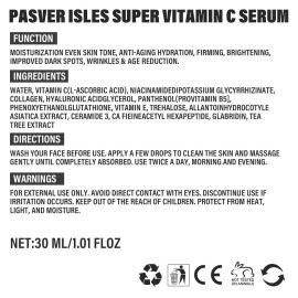 Unbranded Vitamin C Serum for Face Wrinkle & Age Spots Reduction All-In-One Hydrating A.