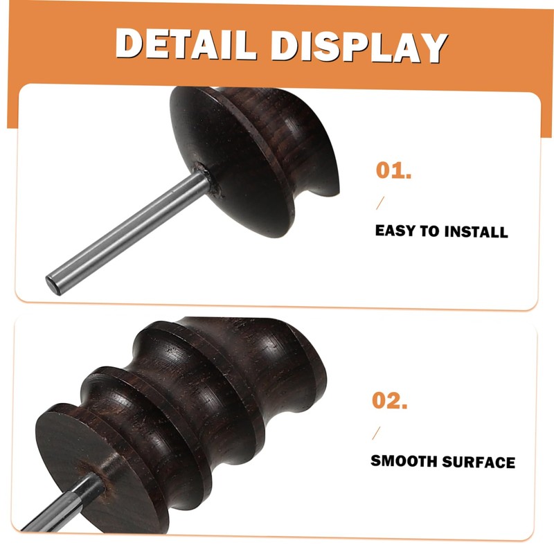 OSALADI 5Pcs Leather Burnishing Tool Edge Burnisher Rods for Polishing