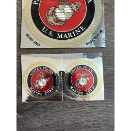 Unbranded Marine Corps “Proud Parent” Foil EGA Stickers (1) 4’ In& (2) 2’ InUSMC Decal