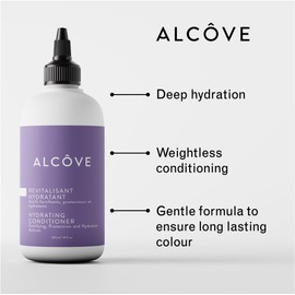 Alcove Alc?ve - Hydrating Conditioner - Moisturizing & Nourishing - Helps hydrate Damaged Hair - Anti-frizz properties - Lightweight Formula - Made with Argan Oil - Color Safe - Sulfate Free - Vegan - 300ml