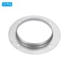 PATIKIL 5" Duct Connector Flange, 2 Pack Metal Straight Pipe