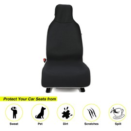 VSHIELD Waterproof Neoprene Car Seat Cover, Sweatproof Non-Slip Seat Protector, Universal Fit for Front Bucket or Rear Bench Seat of Cars, SUVs, Vans, Trucks, Compatible with Airbags and Armrests