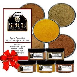 MOROCCAN Seasonings Kit - KOSHER - Spice Gift Sets - 5 Jar Set