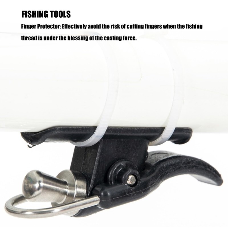 Fishing Trigger Aid Stainless Steel Thumb Button Finger Guard Accessories