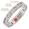 YINOX Magnetic Medical Alert Bracelet for Men with Super Strong