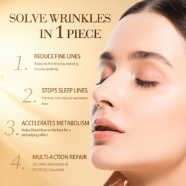 Titaya Face Tape for Wrinkles Overnight, Instant Lifting Hypoallergenic Wrinkle Patches, Multifunctional Myofascial Lift Facial Anti Aging Skin Care Tape - Kinesiology Tape for Face (2 Rolls Skin) ﻿