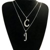 4 Pack Stainless Steel Initial A Necklace for Women Letter