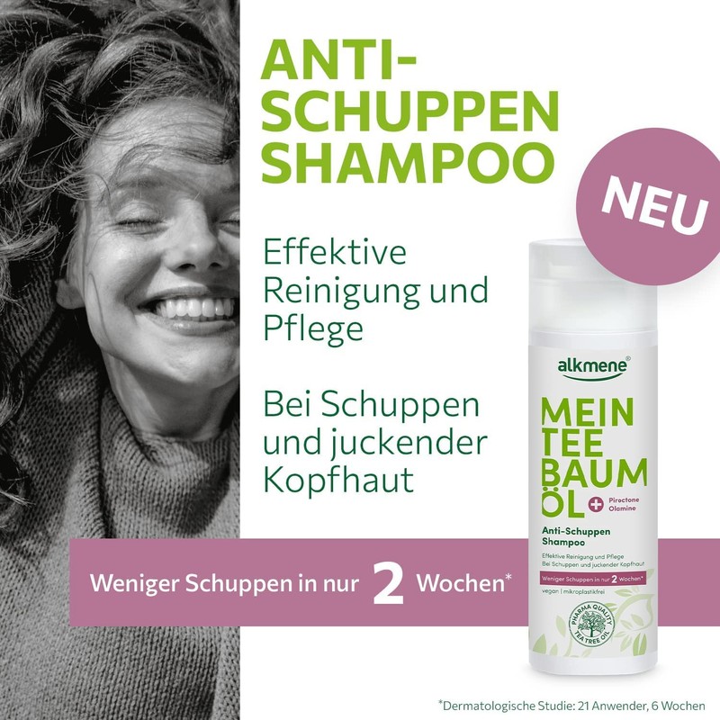 alkmene My Tea Tree Oil Anti-Dandruff Shampoo 3 x 200