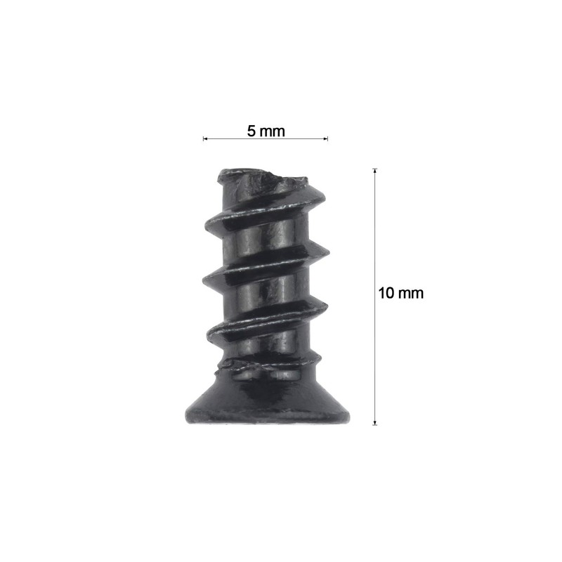 Favordrory M5x10 Black Zinc Computer Case Fan Screws, Computer Cooling