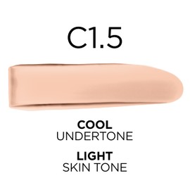 L’Oréal Paris L'Oreal Paris True Match Super-Blendable Foundation, Medium Coverage Liquid Foundation Makeup, C1.5, Light, 1 Fl Oz