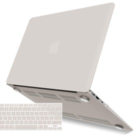 IBENZER Compatible with Old Version MacBook Air 13 Inch Case (2010-2017 Release). Models: A1466 / A1369, Plastic Hard Shell Case with Keyboard Cover for Mac Air 13, Rocky Grey, A13RKGY+1