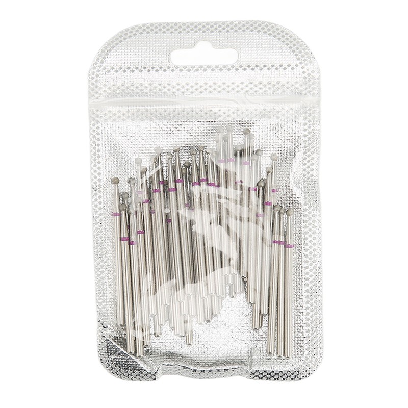 50pcs Nail Drill Bits Rotatable High Strength Emery Gel Nail