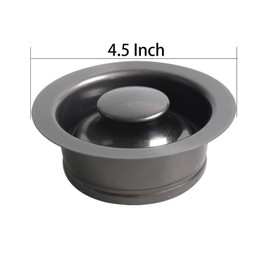 Talea Black Color Sink Flange Stopper For Kicthen Garbage Disposal Replacement And Fit 3-1/2 Inch Sink Flange Kit XK320C019