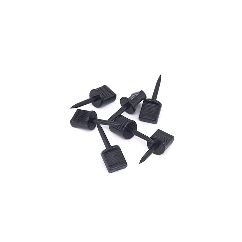 Lasenersm 10-Piece Target Nail Set - Black Plastic Archery Target