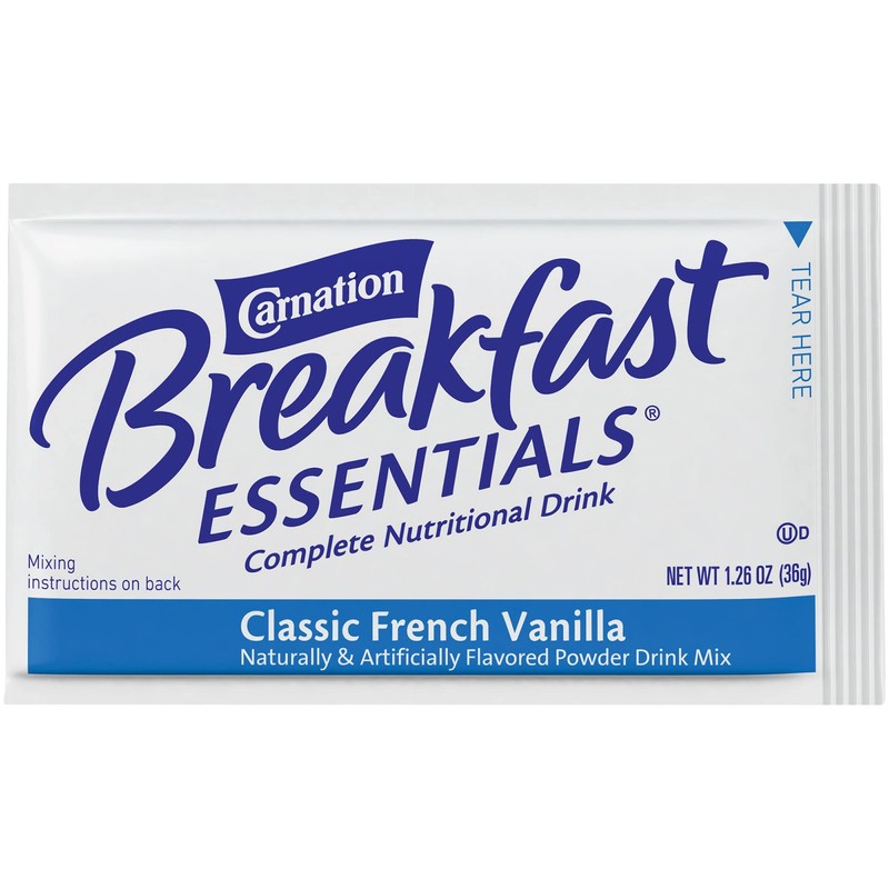 Carnation Breakfast Essentials Powder Drink Mix, Classic French Vanilla, 10