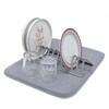 ABAZANA Foldable Drying Rack and Microfiber Mat, for Plates, Bowls