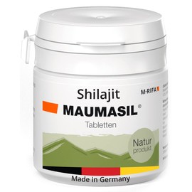 Maumasil Mumijo Shilajit Tablets, 100% Pure & Vegan with Humic Acid and Fulvic Acid, Free from Additives and Auxiliaries, Shilajit Tablets Full of Minerals and Trace Elements