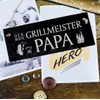 Sign "Der Beste Grillmeister Papa" Slate 22 x 8 cm
