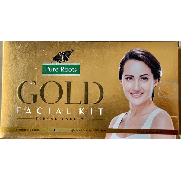 PR Gold Facial Kit Herbal Golden Facial Kit Instant Glass