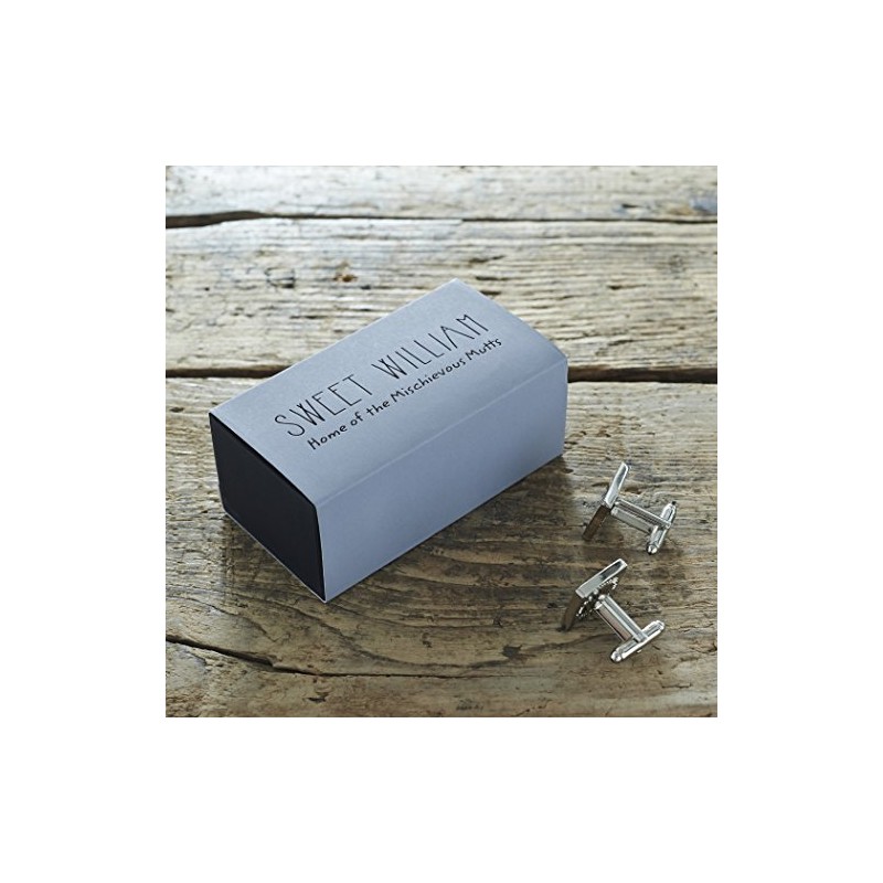 Sweet William German Shepherd Silver Plated Cufflinks