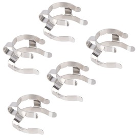 FunChem Metal Clamp, 5 pcs Steel Clip 19 mm Joint Clip #19 Metal Clips for Lab 19/22 Standard Taper Joints Glassware