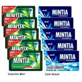 Mintia Assortment 0.2oz 2Types × 5pcs Japanese Tablet Candy Asahi Group Foods Ninjapo