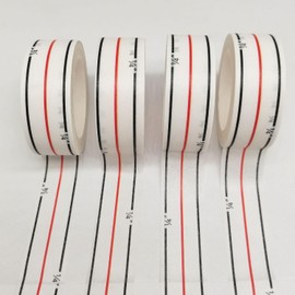 Bequilter Diagonal Seam Tapes Sewing Basting Tape for Sewing Straight Diagonal Seams Instruction Tool Seamingly Accurate Seam Guide for Sewing Machines (4 Rolls)