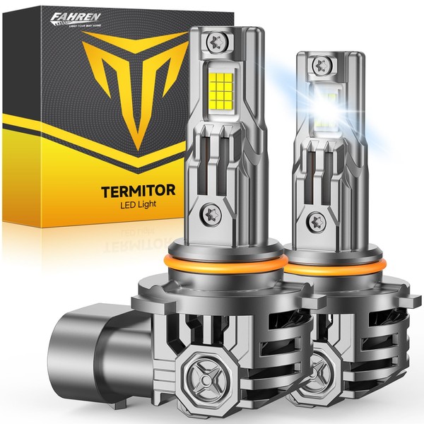 Termitor 9005/HB3 LED Light Bulbs, 60000LM Super Bright, 6500K Cool