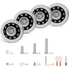 45mm Luggage Wheels Replacement with Ball Bearing, 4pcs Swivel Caster