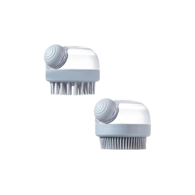 GeorgeX Cepillo Corporal de Silicona, 2 Pcs Cepillo de Baño