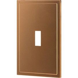 UltraPro Screwless Toggle Switch Wallplate, 1-Gang – Modern Snap-On Cover, Child-Safe, Durable Polycarbonate, Easy DIY Installation, Brushed Bronze, 85749