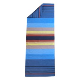 BaseCamp Rugs Premium Organic Cotton Yoga Rug - GOTS Certified, Washable, Sustainable 2.5' x 6.5', Multiple Colors, Blue, BCYR-0