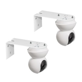 TEKCAM Metal Wall Mount Compatible with Tp-Link Tapo C200/C210/C220/C225/Tc70/C211 Security Camera, Mount Stand Holder Accessories for Camera Surveillance Indoor (Pack of 2)