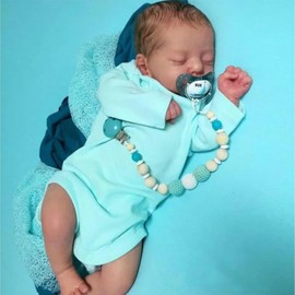 MYREBABY 17" Lifelike Reborn Sleeping Baby Boy Doll Soren, Realistic Newborn Baby Dolls, That Look Real for 3+ Year Old-01